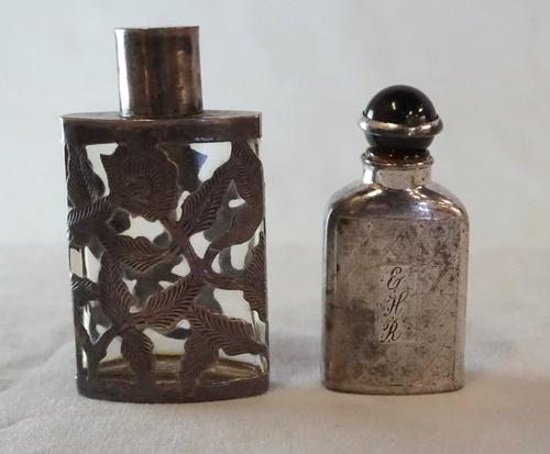 2 STERLING SILVER PERFUME BOTTLES (1 of 2)