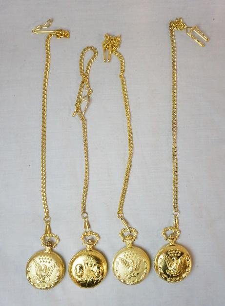 LOT OF 4 PATRIOTIC POCKET WATCHES (1 of 4)