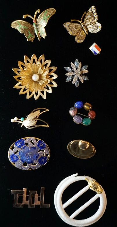 LOT OF 11 BROOCH PINS (1 of 11)