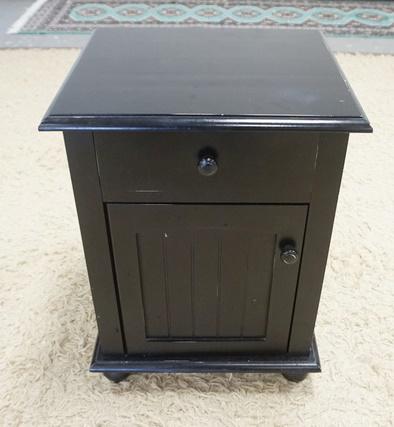 ONE DRAWER, ONE DOOR STAND: ONE DRAWER, ONE DOOR STAND, 18 1/2 IN X 16 3/4 IN X 25 IN HIGH