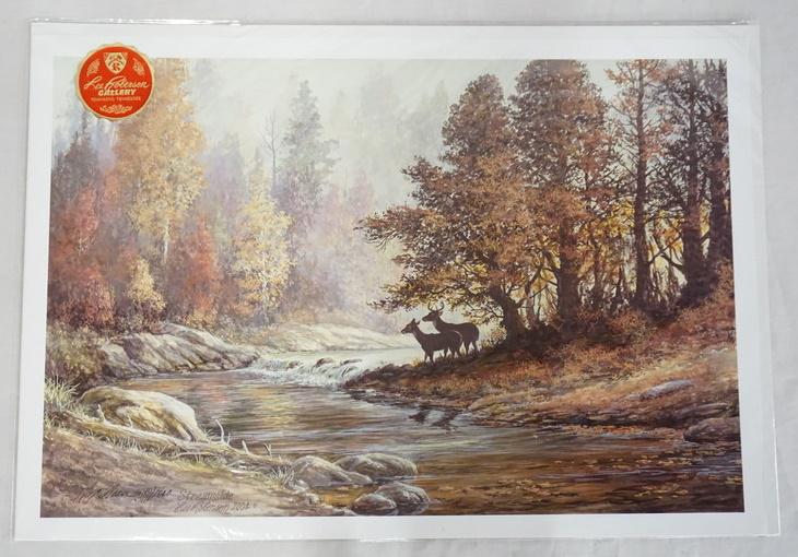 SIGNED LEE ROBERSON LIMITED EDITION PRINT * STREAMSIDE* (1 of 3)