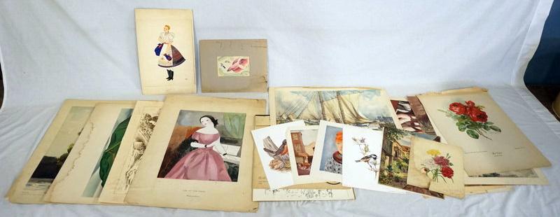 LARGE LOT OF MISC. ART PRINTS, EPHEMERA ETC. (1 of 7)
