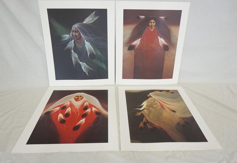 LOT OF 4 FRANK HOWELL ART POSTERS (1 of 11)