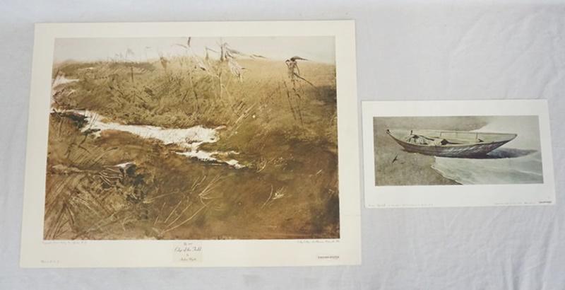 LOT OF 2 ANDREW WYETH ART PRINTS/POSTERS (1 of 8)