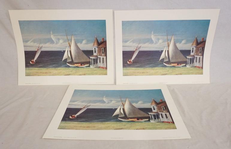 LOT OF 3 EDWARD HOPPER ART POSTERS (1 of 4)