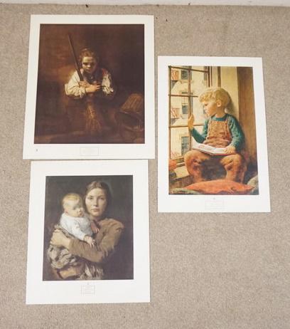 LOT OF 3 ART POSTERS BY NEW YORK GRAPHIC SOCIETY (1 of 9)