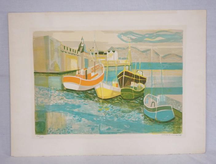 SIGNED GEORGES LAMBERT LIMITED EDITION PRINT OF SAIL (1 of 3)