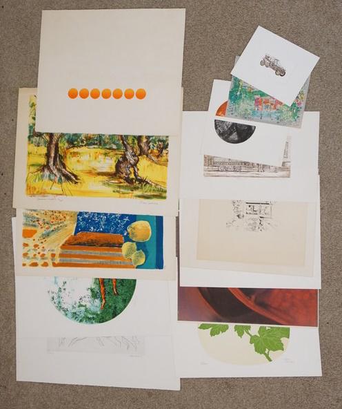 LOT OF 13 SIGNED LIMITED EDITION PRINTS/ARTIST PROOFS (1 of 4)