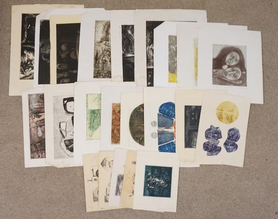LARGE LOT OF ART PRINTS BY K.S. VISWAMBHARA. MOST ARE (1 of 4)