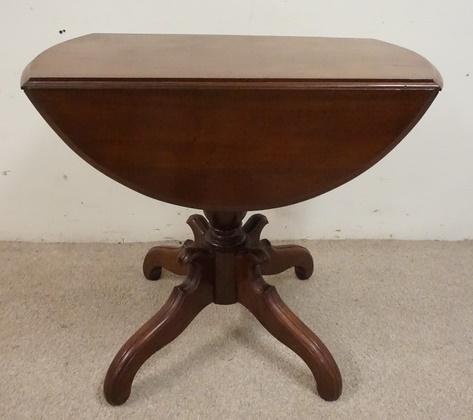 VICTORIAN WALNUT DROP LEAF TABLE (1 of 4)