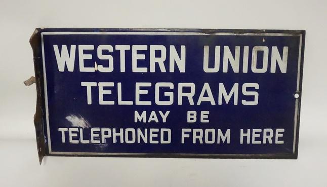 WESTERN UNION SIGN, 2 SIDED (1 of 2)