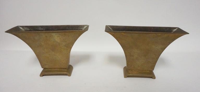 MATCHED PR SOLID BRASS VASES (1 of 4)