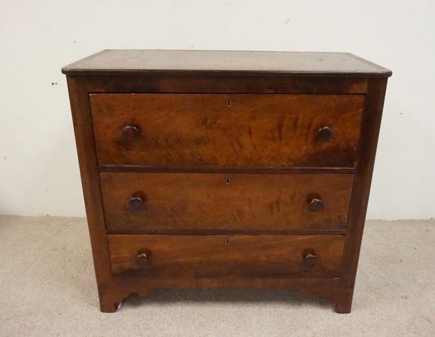 WALNUT COUNTRY CHEST OF DRAWERS (1 of 8)