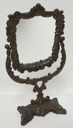 CAST IRON VICTORIAN DRESSER MIRROR (1 of 3)