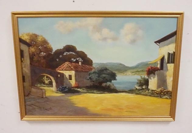 CONTINENTAL VILLAGE SCENE BY K. UERBEEK (1 of 3)