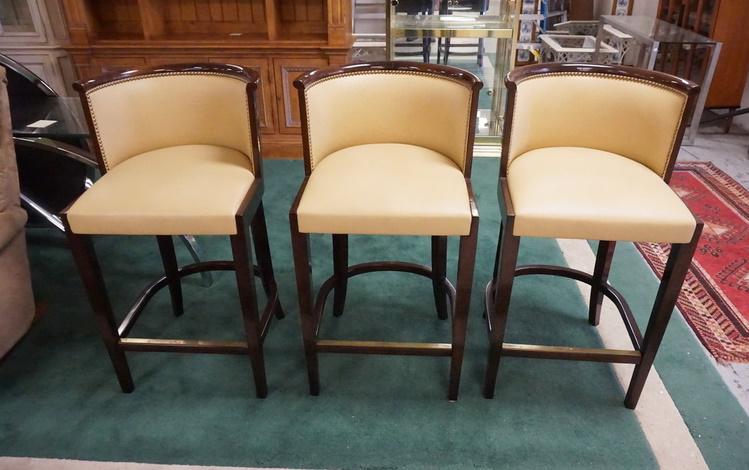 3 BARREL BACK BAR CHAIRS (1 of 5)