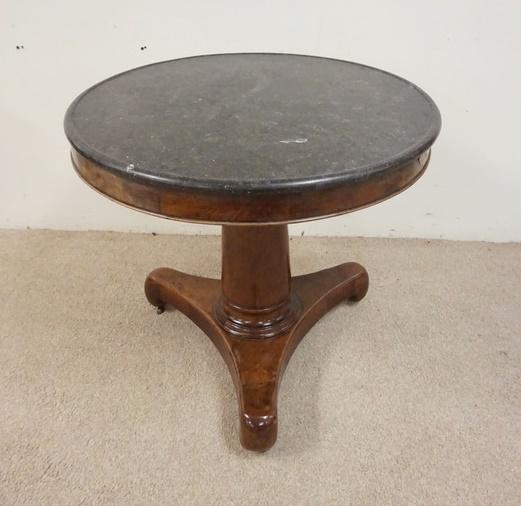 ANTIQUE EMPIRE ROUND LAMP TABLE (1 of 3)