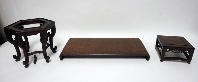 3 PIECE LOT OF ANTIQUE ASIAN STANDS (1 of 7)