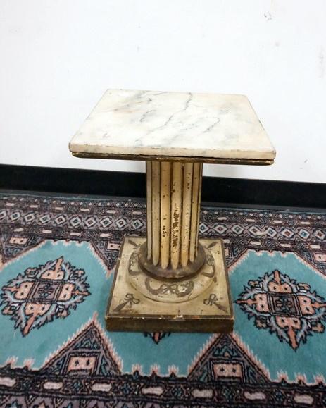 MARBLE TOP PEDESTAL (1 of 2)