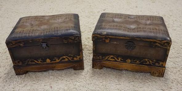 PAIR OF SMALL STORAGE CHESTS (1 of 2)