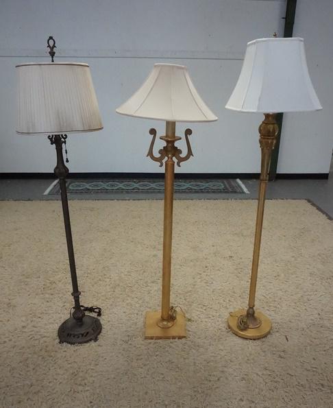 LOT OF 3 ORNAMENTAL FLOOR LAMPS (1 of 2)