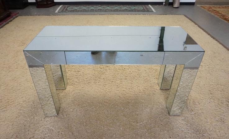 MIRRORED ALL AROUND 2 DRAWER CONSOLE TABLE (1 of 3)