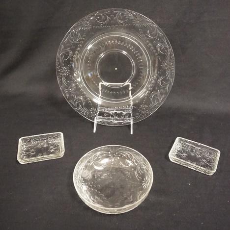 4 PIECE LOT OF LIBBEY CUT GLASS (1 of 2)