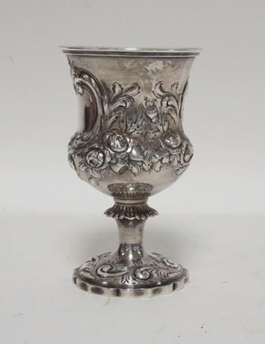 ENGLISH STERLING SILVER GOBLET (1 of 3)