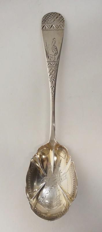 PALMER BACKELDERS & CO STERLING SILVER SERVING SPOON (1 of 2)