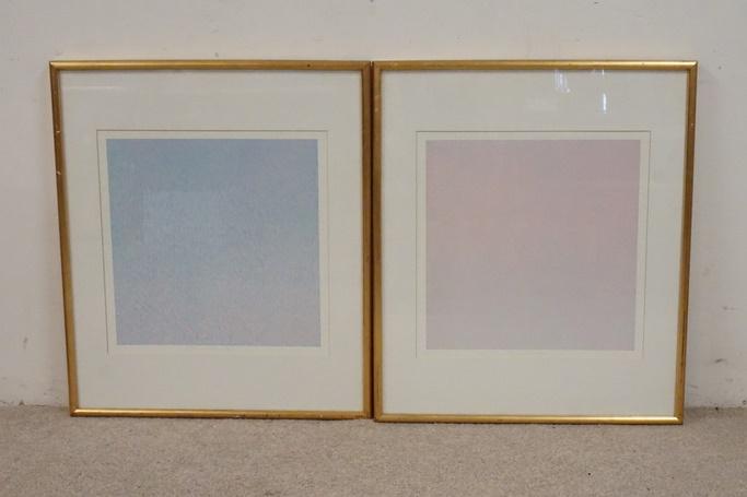 PAIR OF PENCIL SIGNED ART PRINTS (1 of 3)