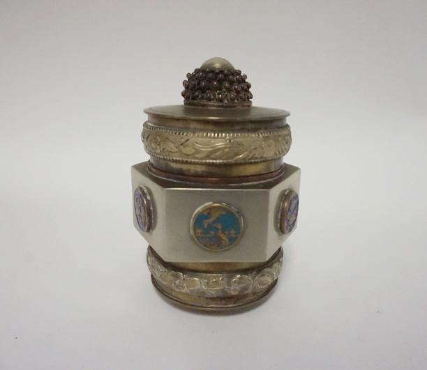 UNUSUAL CHINESE METAL COVERED CONTAINER (1 of 11)
