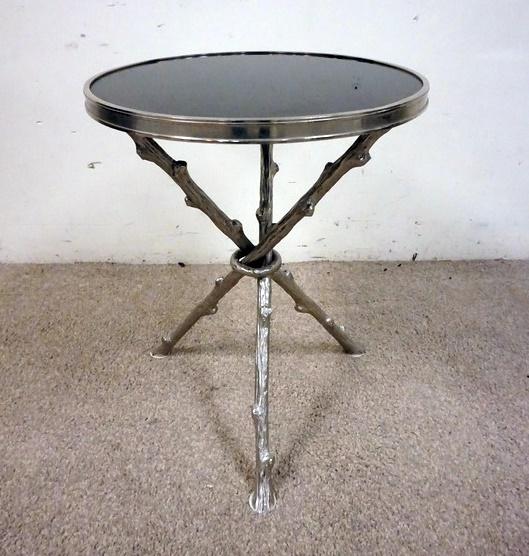 GLOBAL VIEWS BLACK GRANITE TOP TWIG TABLE (1 of 3)