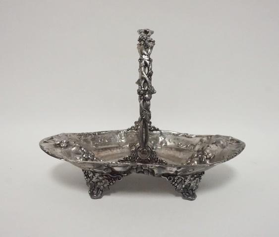 FOOTED SILVER PLATE TRAY (1 of 3)