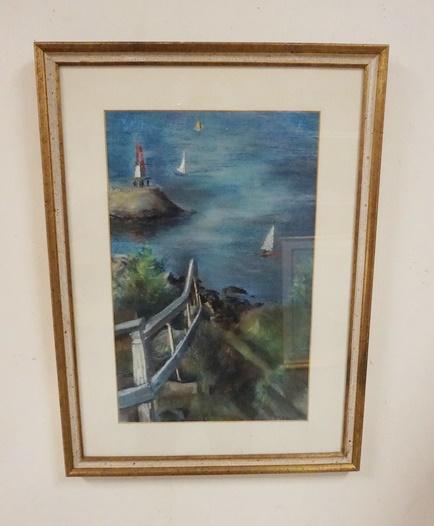 FRAMED PASTEL SIGNED KOZLOW (1 of 2)
