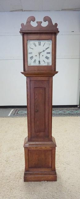 ANTIQUE OAK GRANDFATHERS CLOCK (1 of 2)