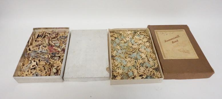 LOT OF 2 ANTIQUE WOOD JIG SAW PUZZLES (1 of 3)