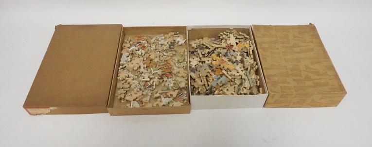LOT OF 2 ANTIQUE WOOD JIG SAW PUZZLES (1 of 2)