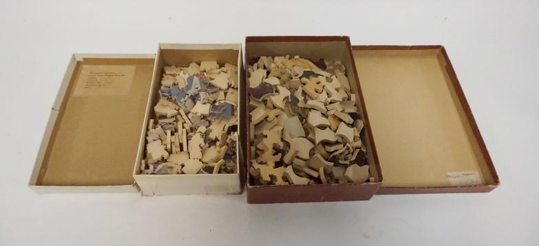 LOT OF 2 ANTIQUE WOOD JIG SAW PUZZLES (1 of 2)
