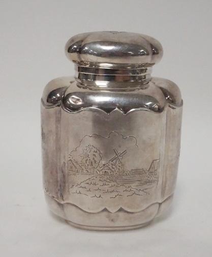SILVER PLATE TOBACCO JAR (1 of 6)