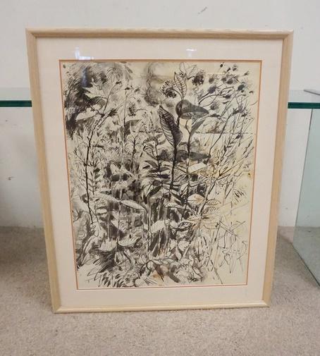 ADOLF KONRAD LARGE FRAMED INK DRAWING (1 of 3)