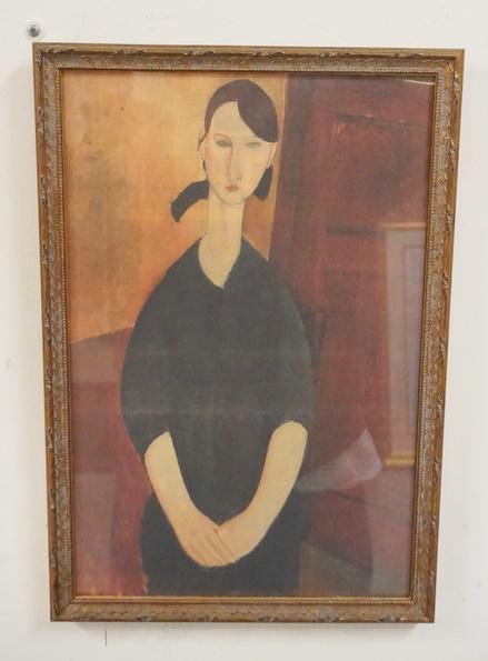 FRAMED AMEDEO MODIGLIANI PRINT (1 of 2)