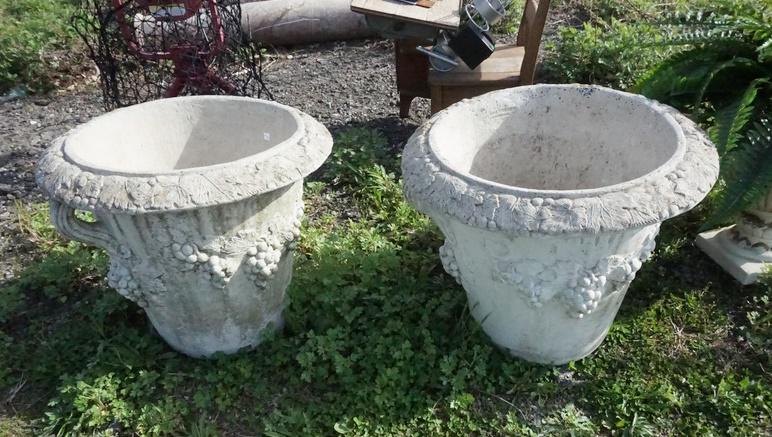 2 LARGE CONCRETE PLANTERS (1 of 1)