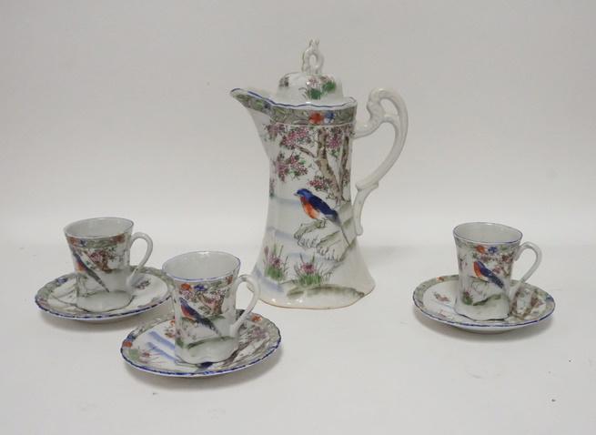 HAND PAINTED NIPPON 7 PIECE CHOCOLATE SET (1 of 3)