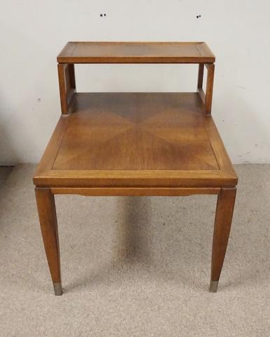 MID CENTURY MODERN STEP BACK END TABLE (1 of 3)