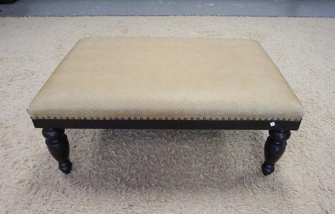 OVERSIZED FOOTSTOOL OR BENCH: OVERSIZED FOOTSTOOL OR BENCH, 44 IN X 30 IN X 18 IN HIGH