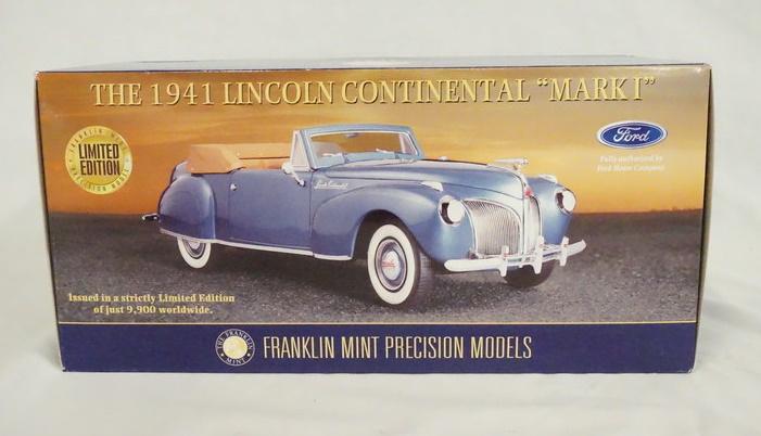 FRANKLIN MINT PRECISION MODEL; 1941 LINCOLN (1 of 4)