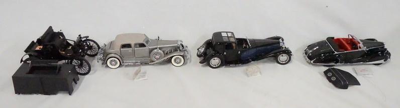 LOT OF 4 FRANKLIN MINT PRESICION MODEL CARS (1 of 2)