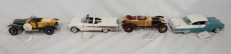 LOT OF 4 FRANKLIN MINT PRESICION MODEL CARS (1 of 2)