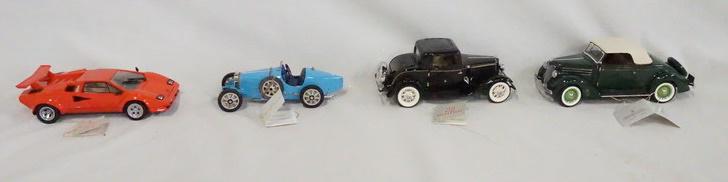 LOT OF 4 FRANKLIN MINT PRESICION MODEL CARS (1 of 2)