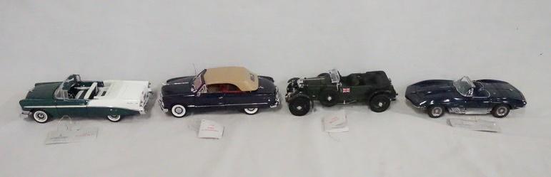 LOT OF 4 FRANKLIN MINT PRESICION MODEL CARS (1 of 2)